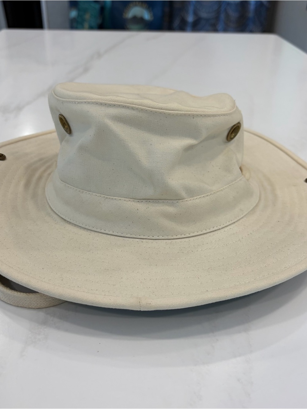 Tilley Endurables T3 Natural Cream/green - Classic size 7 3/8 Best Outdoor Hat!